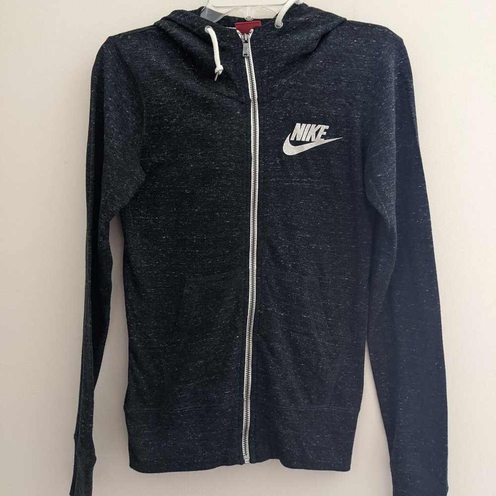 Nike Sportswear gray zip-up hoodie XS